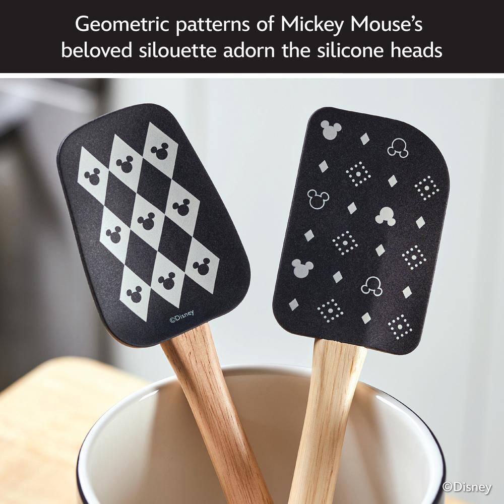 Disney Mickey Mouse Bamboo and Silicone 4-Piece Kitchen Tool Set