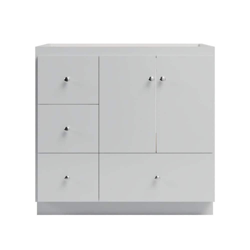 Slab 36 in. W x 21 in. D x 34.5 in. H Bath Vanity Cabinet without Top in Dewy Morning price history on PriceWatchPro