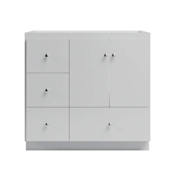 Slab 36 in. W x 21 in. D x 34.5 in. H Bath Vanity Cabinet without Top in Dewy Morning