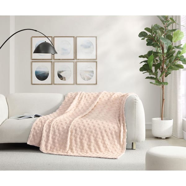 Jacquard Plush Throw Blanket 50 in. x 70 in.