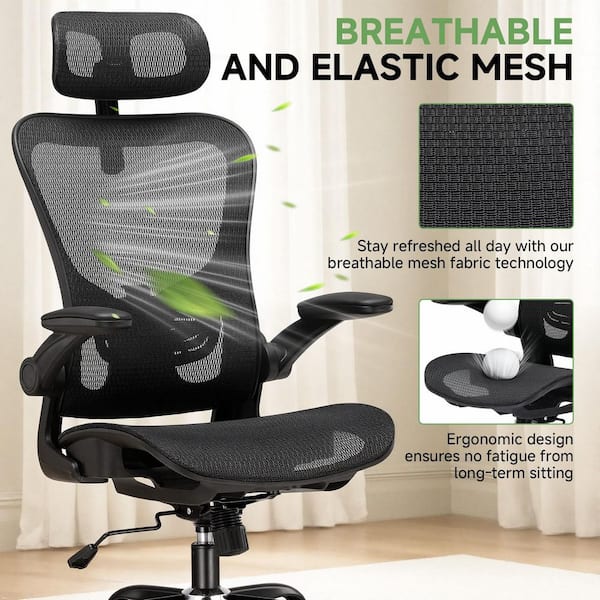 Mesh Ergonomic Office Chair High Back Gaming Chair,Black