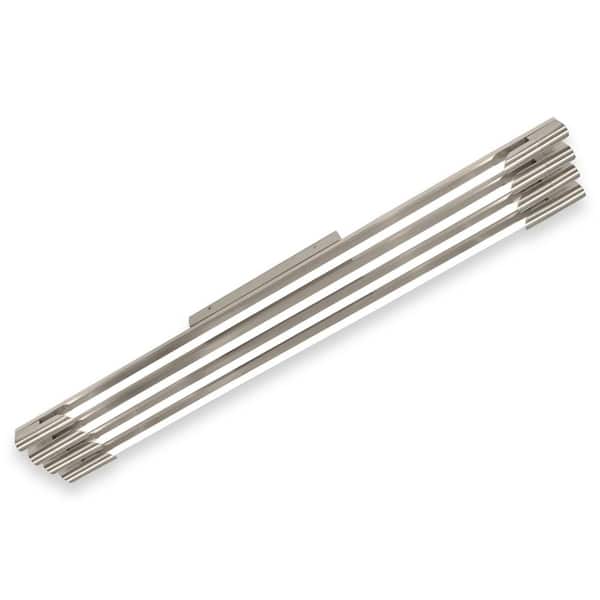 CIATA 7 in. Sleek Flush Mount Brushed Nickel Light Fixture with Canopy and 4 T5 Bulb Sockets - Bulbs Not Included