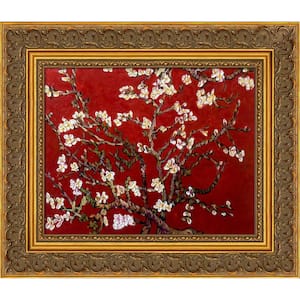 Branches of an Almond Tree in Blossom by Vincent Van Gogh Baroque Antiqued Framed Abstract Art Print 13.5 in. x 15.5 in.