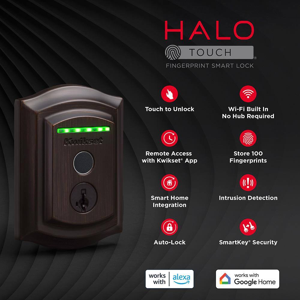 Venetian Bronze Wi-Fi Electronic Deadbolt with Touchscreen