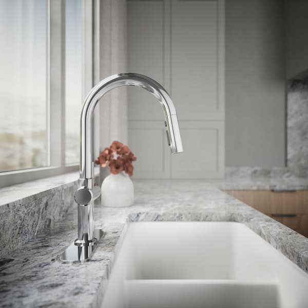 KOHLER Clarus Touchless Single Handle Pull Down Sprayer Kitchen