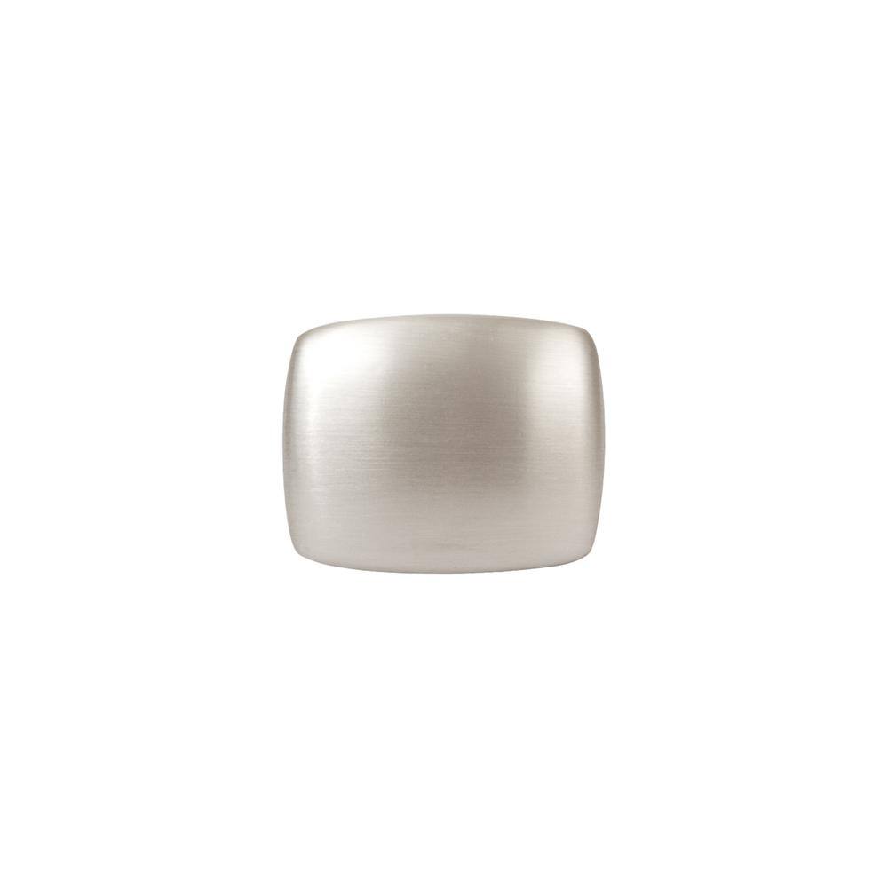 Sydney Satin Nickel Rectangular Cabinet Knob with Mounting Hardware