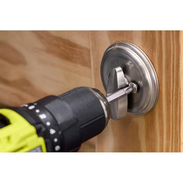RYOBI Wood Door Lock Installation Kit with Wood Hole Saw, Spade
