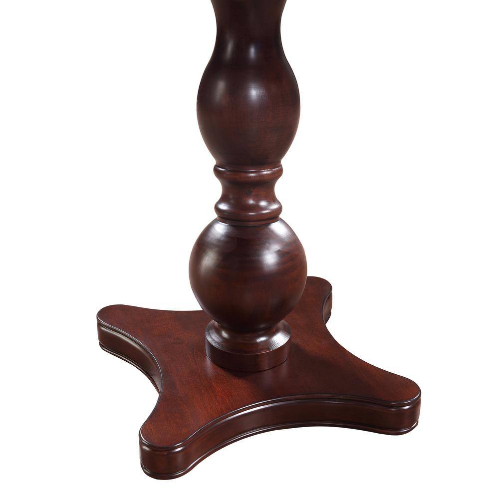 Mahogany 3-in-1 Game Table with Black Synthetic Leather Chairs