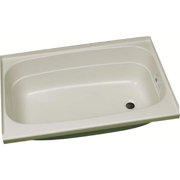 Right Drain Bathtub, 24 in. x 40 in., Parchment White