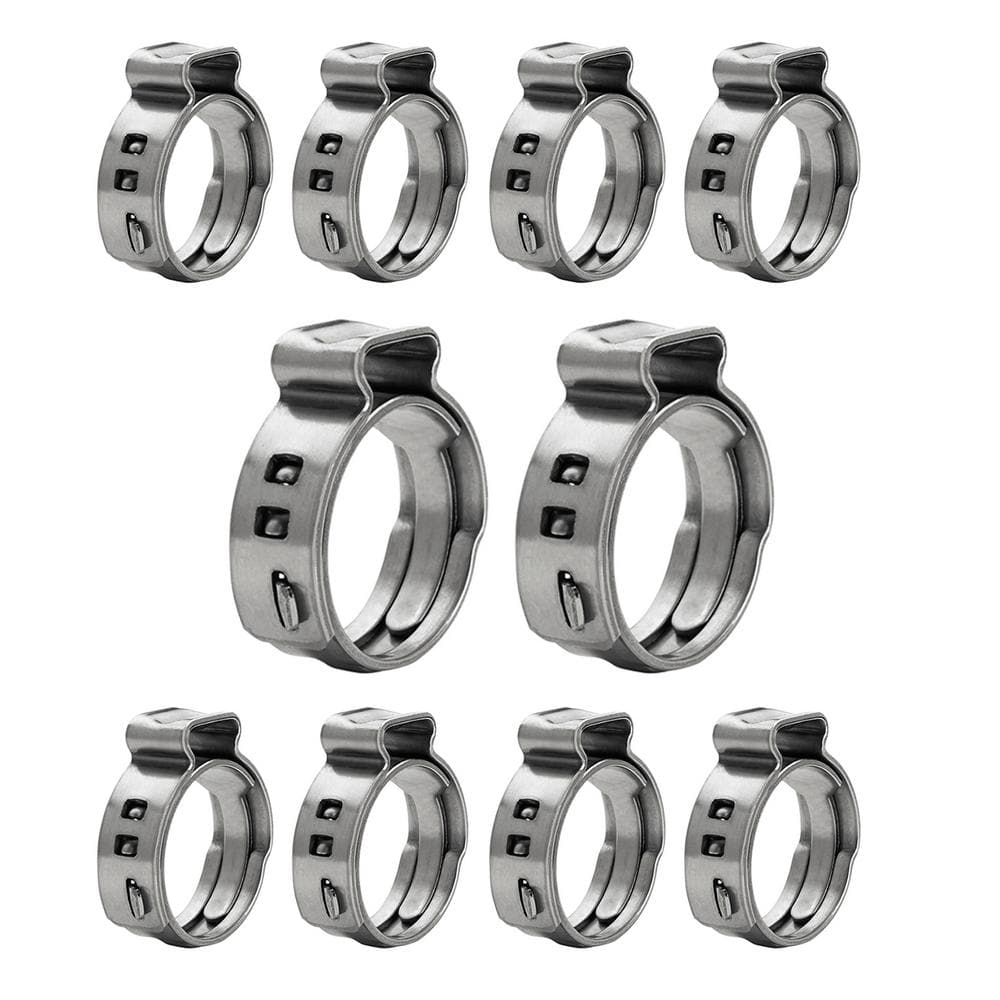 Oetiker Style Hose Clamps - Stepless Ear Clamps (Stainless Steel)