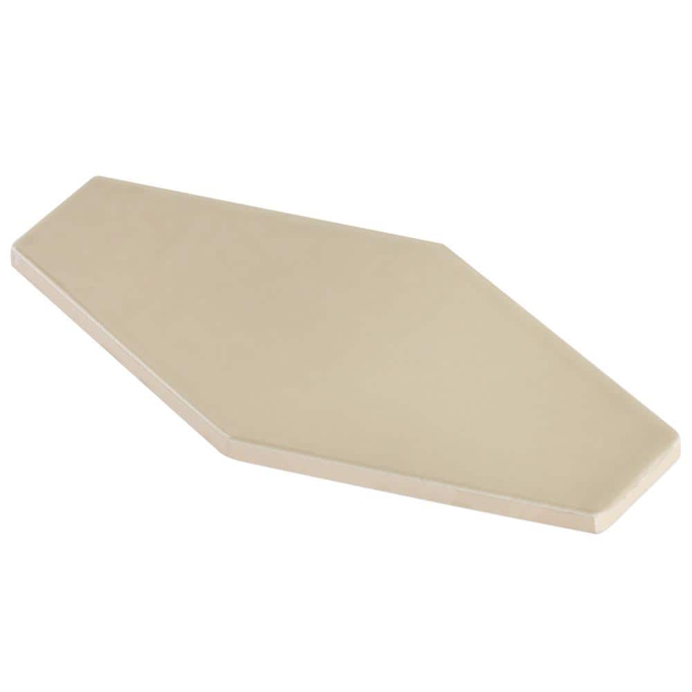 Bolton Beige Polished Hexagonal Ceramic Wall Tile