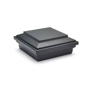 Enhance 4 in. x 4 in. Charcoal Black Composite Post Cap-Flat