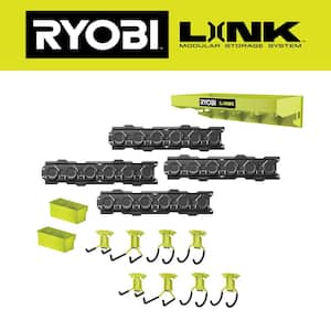Link 14-Piece Wall Storage Kit and Link Hanging Shelf