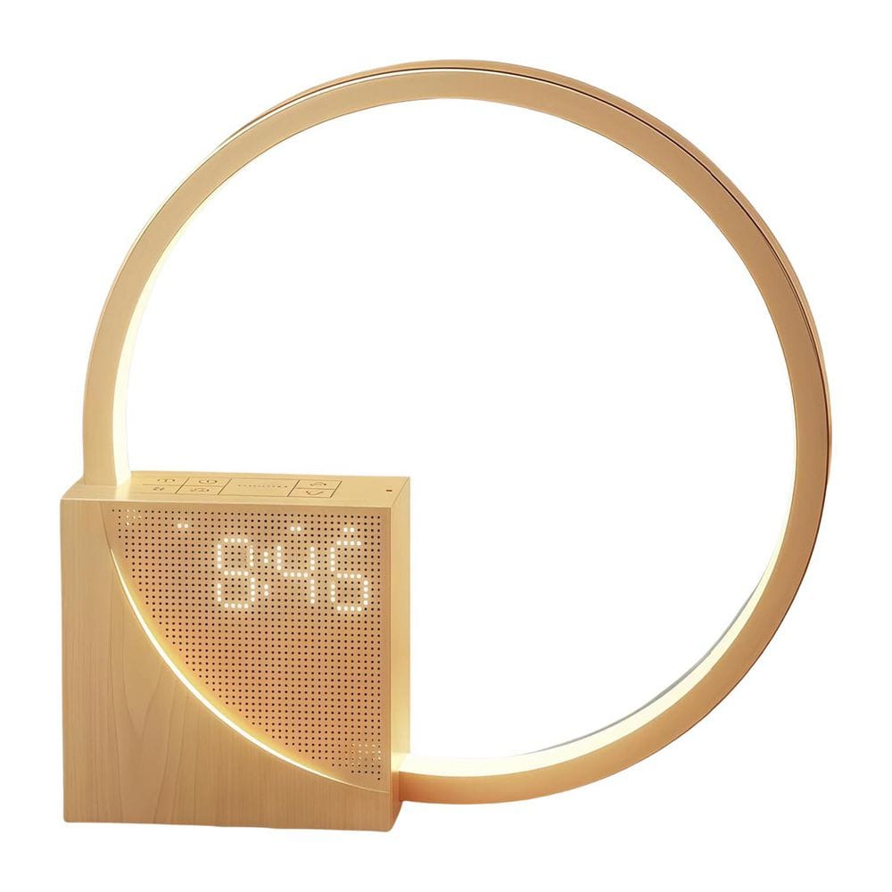 White Digital Sunrise Alarm Clock with Gradual Wake Up Light, 10