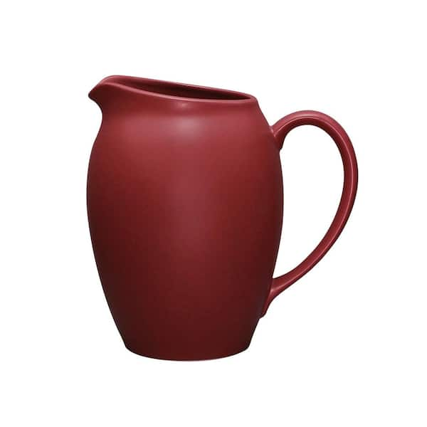 Noritake Colorwave Raspberry Red Stoneware Pitcher 60 Oz. 8045-902 ...