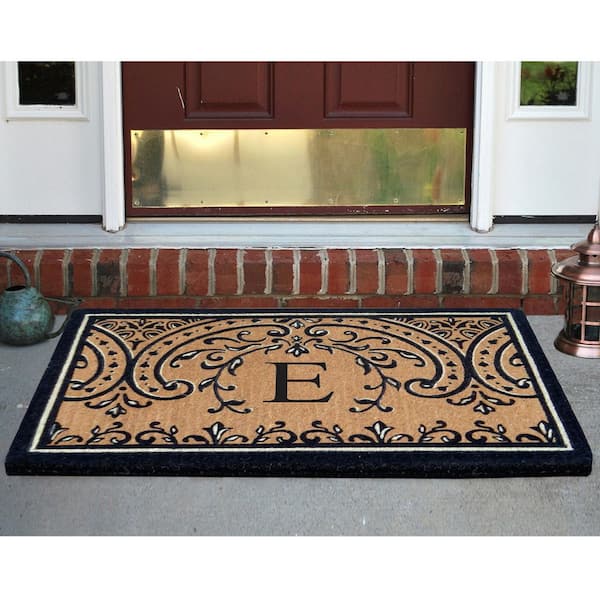 Heavy Duty Coir Easton 30 in. x 48 in. Monogrammed E Door Mat