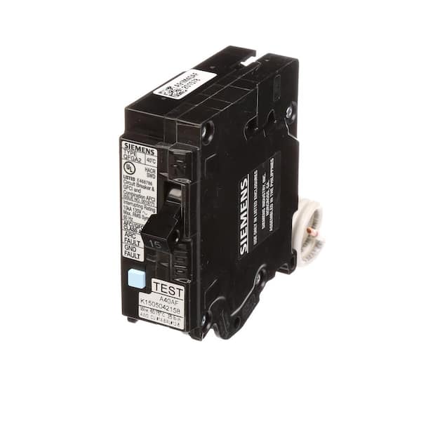 Plug on Load Center Style Siemens MP115DF 15-Amp Afci/Gfci Dual Function Circuit Breaker 
