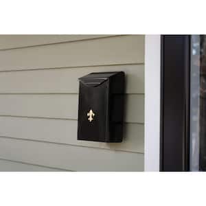 City Classic Black, Small, Steel, Vertical, Wall Mount Mailbox