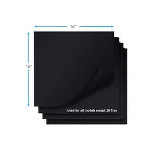 16 in. x 16 in. Solid Non-Stick Mats 16 Mat Bundle Pack