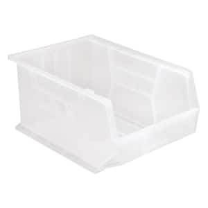Ultra Series 13.71 Qt. Stack and Hang Bin in Clear (4-Pack)