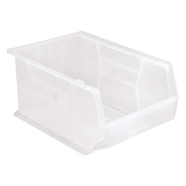 QUANTUM STORAGE SYSTEMS Ultra Series 13.71 Qt. Stack and Hang Bin in ...