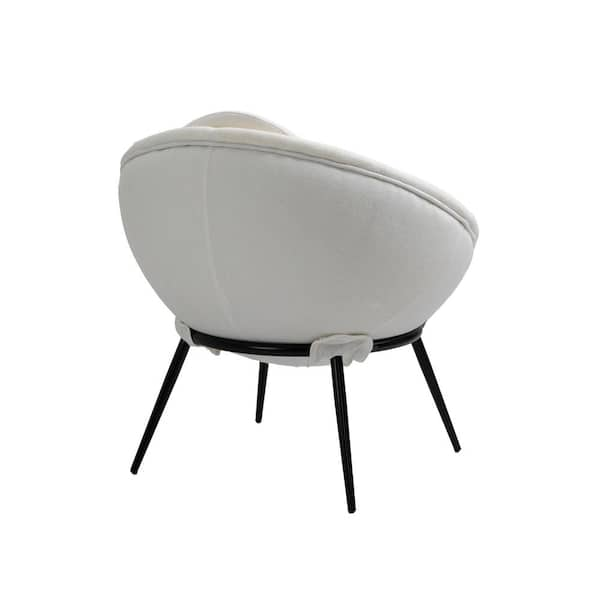 White discount bowl chair