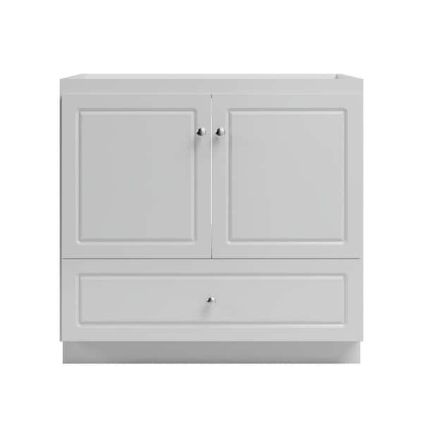 Ultraline 36 in. W x 21 in. D x 34.5 in. H Bath Vanity Cabinet without Top in Dewy Morning