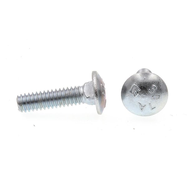 1/4"-20 X 4" Carriage Bolts Zinc Yellow Lot of 100 Pcs. 
