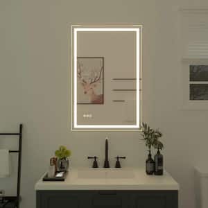 Bochum 24 in. W x 36 in. H Rectangular Frameless LED Wall Bathroom Vanity Mirror