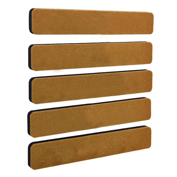 5 Pack Decorative Series 13 x 1.97 Inch Cork Board Bulletin Board for Walls with 35 Nails Brown for Office Home