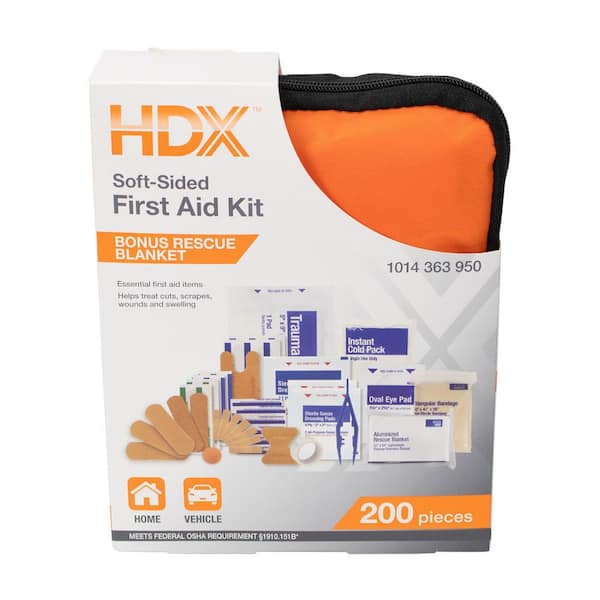 新品未開封品☺︎︎︎︎bySENSE bySENSE 2STEP KIT HDX Zipper Pouch 200 Piece First Aid Kit 52420 - The Home Depot