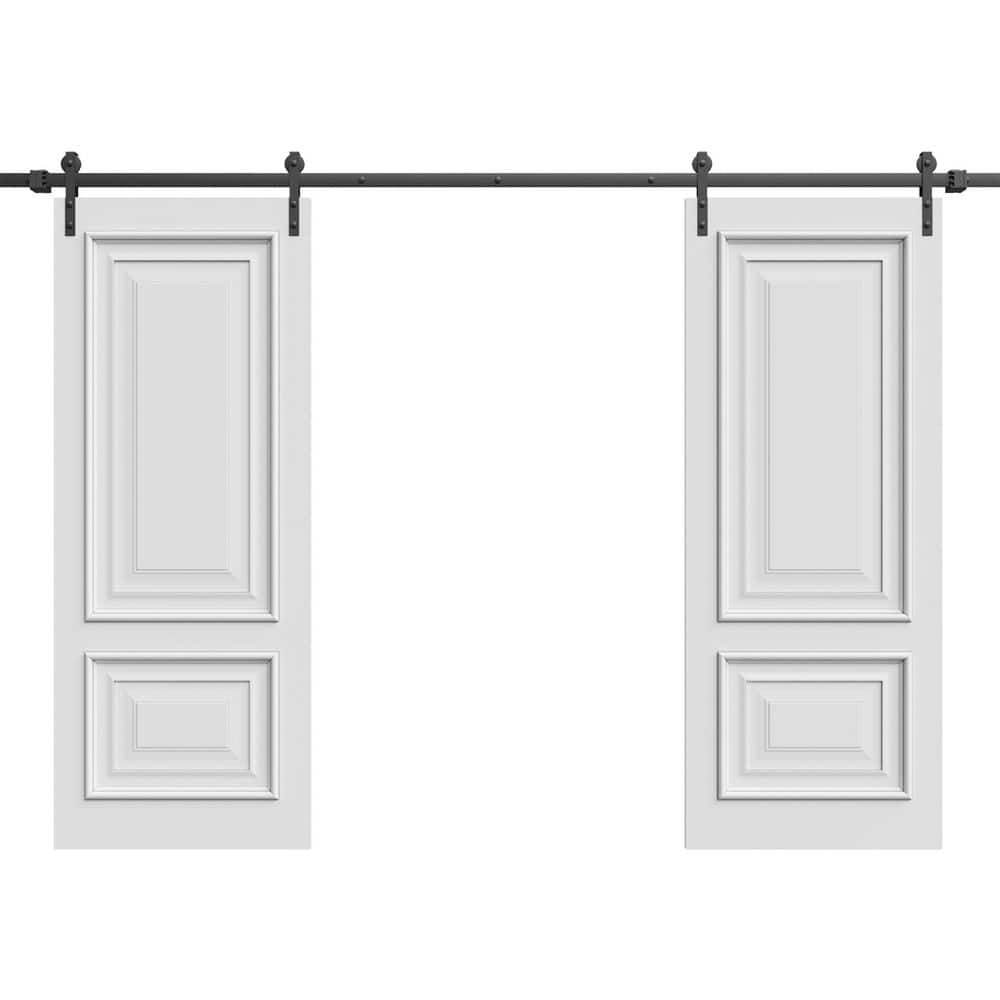 7822 60 in. x 80 in. Sold Core White Enamel Color Wood Sliding Barn Door with Hardware Kit price history on PriceWatchPro
