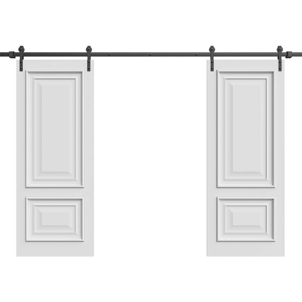 7822 84 in. x 96 in. Sold Core White Enamel Color Wood Sliding Barn Door with Hardware Kit price history on PriceWatchPro