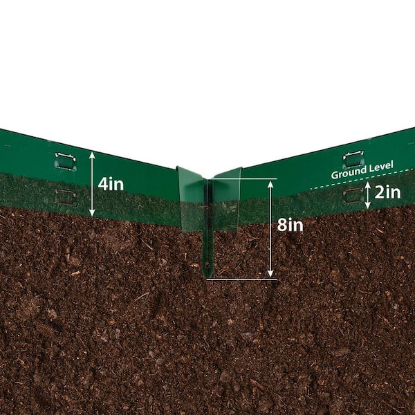 8 in. Green Edging Corner Stake