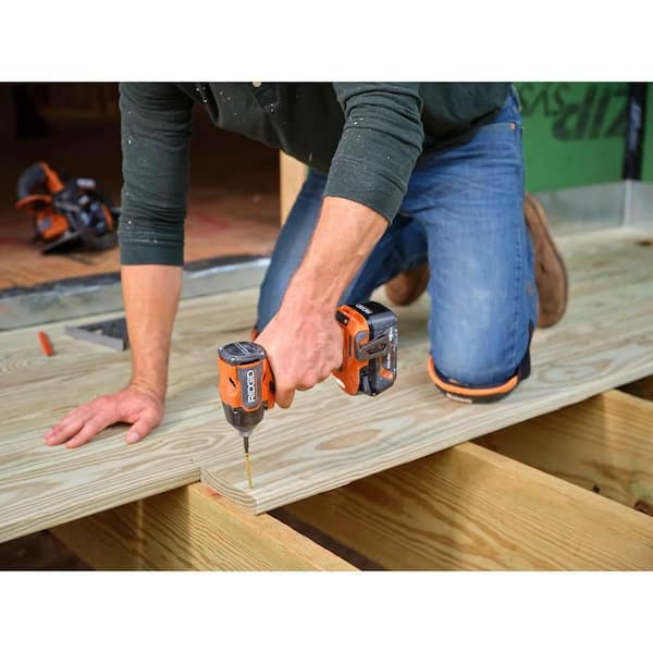 RIDGID - 18V Brushless Cordless 4-Mode Impact Driver Kit with 2.0 Ah MAX Output Battery, Charger, and Case
