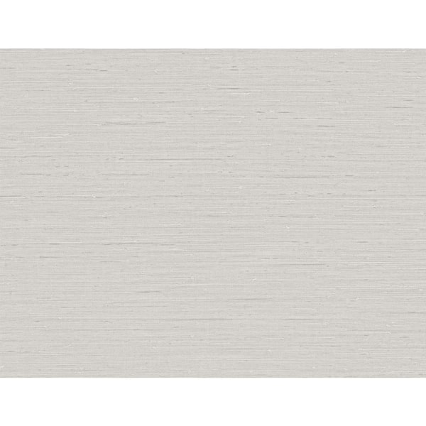 Lunar Grey Seahaven Rush Cloth Unpasted Embossed Vinyl Wallpaper Roll 60.75 sq. ft.
