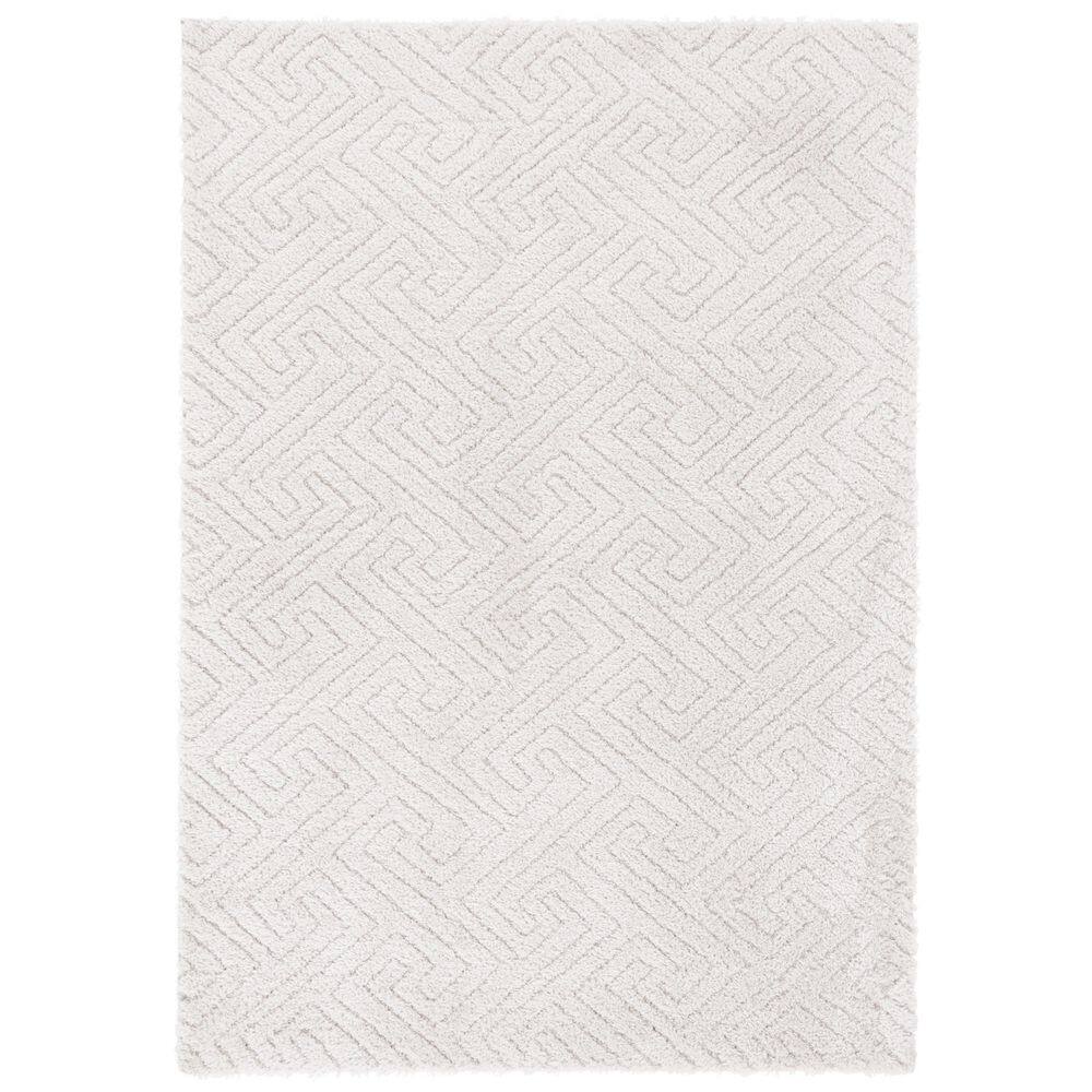 Tahoe Shag 3 ft. x 5 ft. Ivory Solid Geometric Area Rug price history on PriceWatchPro