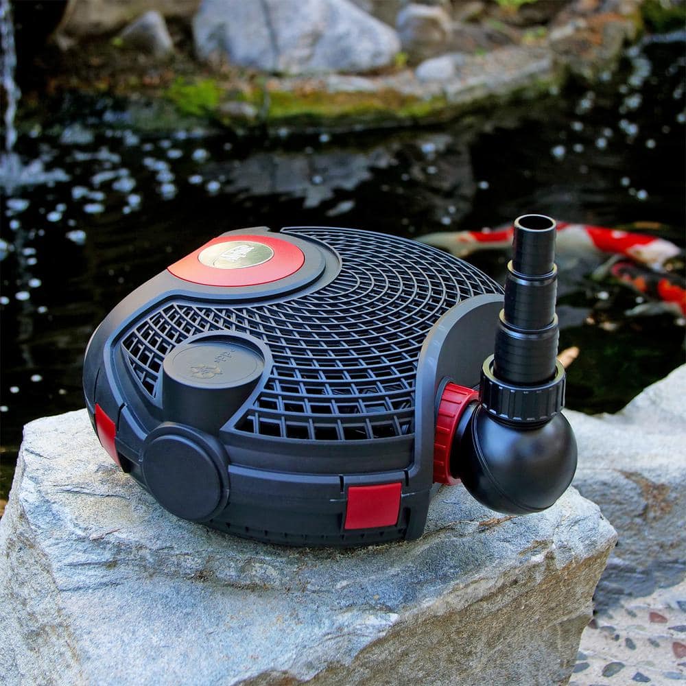 Eco-Friendly Black and Red Electric Pond Pump