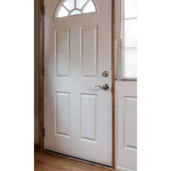 Design House Single Cylinder Deadbolt - Keyed Exterior, Turn-Button Interior, Satin Nickel