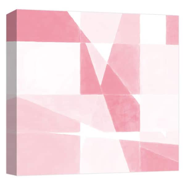 PTM Images ''Pink Geometry II'' Canvas Abstract Wall Art 15 in. x 15 in.