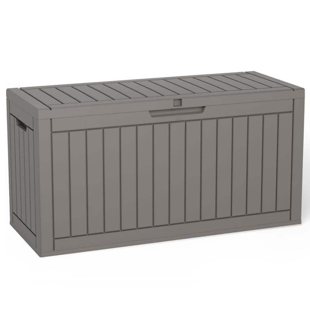 60 Gal. Grey Waterproof Resin Deck Box