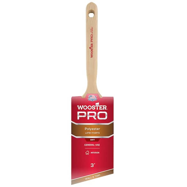 Wooster 3 in. Pro Polyester Angle Sash Brush