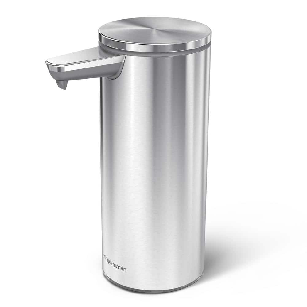 https://images.thdstatic.com/productImages/cb8359c9-c0cb-43f8-b27e-387222e46a38/svn/brushed-stainless-steel-simplehuman-kitchen-soap-dispensers-st1082-64_1000.jpg