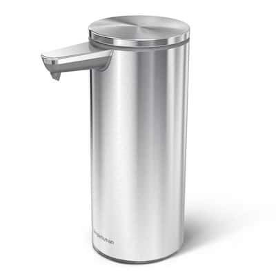 9 oz. Touch-Free Rechargeable Sensor Pump, Brushed Stainless Steel