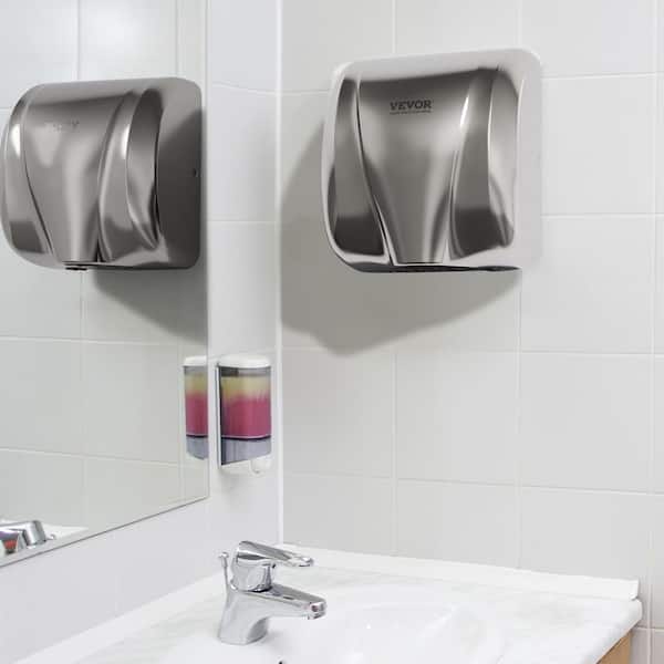Heavy Duty Commercial Hand Dryer 1300W Automatic High Speed Stainless Steel Warm Wind Hand Blower, 120V