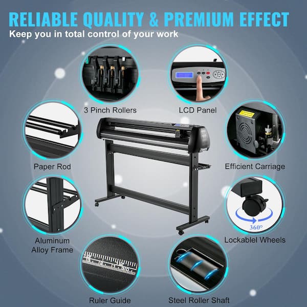 SVOPES 53 in. Vinyl Cutter Plotter with Stand, Adjustable Speed