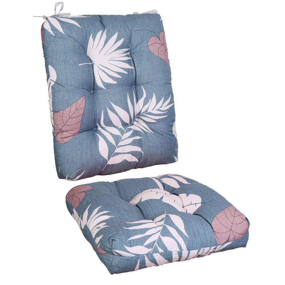 22.83 x18.89 Replacement Rocking Chair Cushion, 1Pc Back Cushion and1Pc Seat CushionUpper, And Seat Sets,Blue and Grey. price history on PriceWatchPro