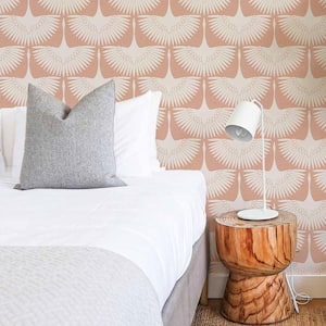 Genevieve Gorder Feather Flock Sahara Blush Peel and Stick Wallpaper (Covers 28 sq. ft.)
