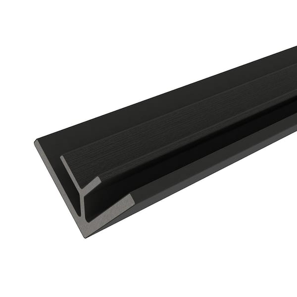 NewTechWood All Weather System 2.8 in. x 2.8 in. x 8 ft. Composite Siding Inside Corner Trim in Indian Ebony Board