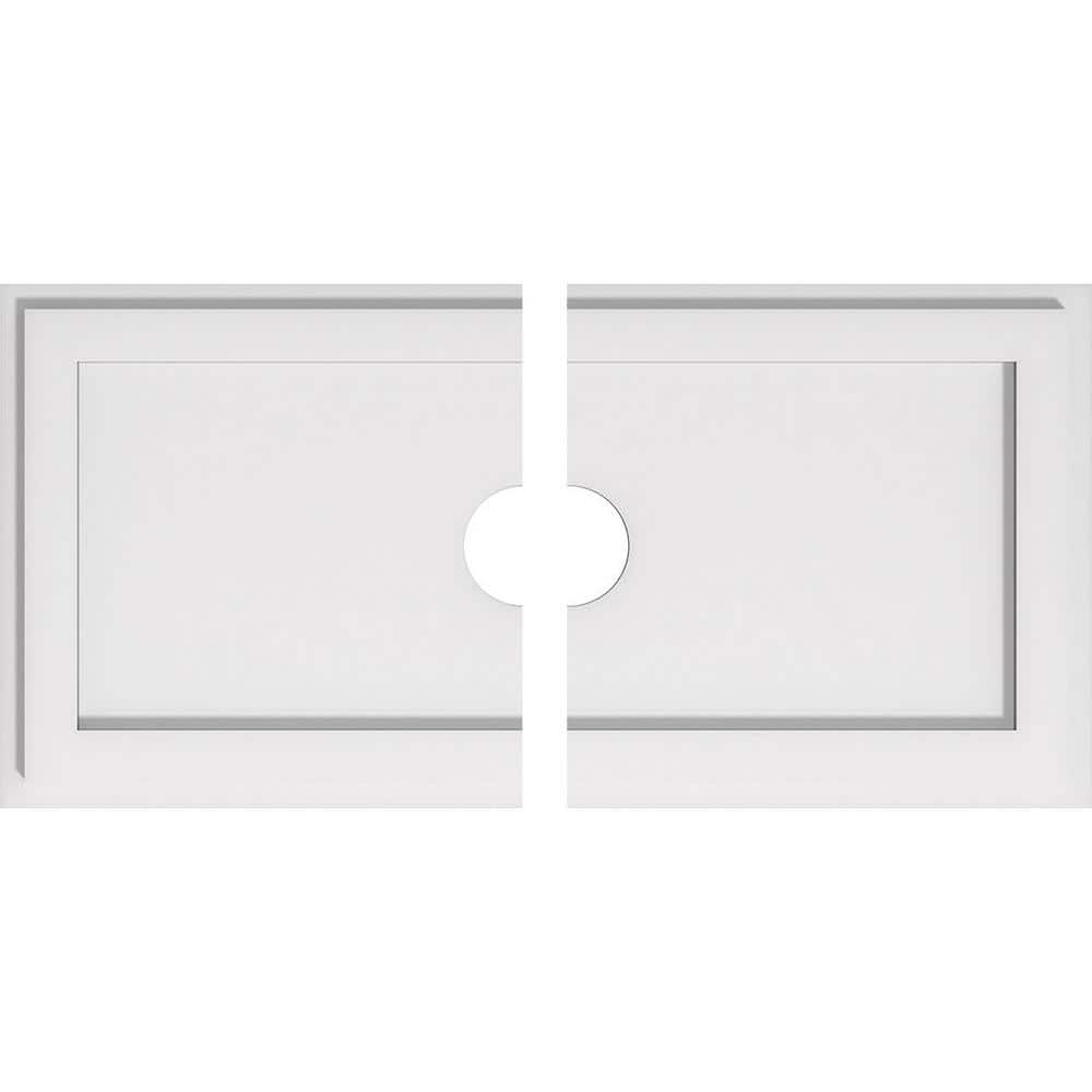 26 in. x 13 in. x 1 in. Rectangle Architectural Grade PVC Contemporary Ceiling Medallion (2-Piece) price history on PriceWatchPro